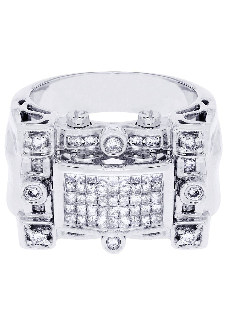 White Gold Mens Diamond Ring| 0.37 Carats| 13.7 Grams