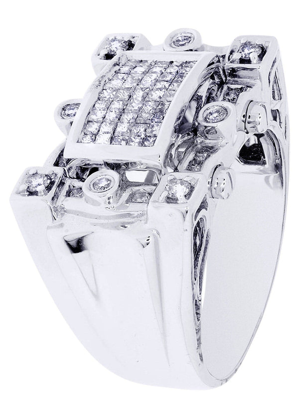 White Gold Mens Diamond Ring| 0.37 Carats| 13.7 Grams