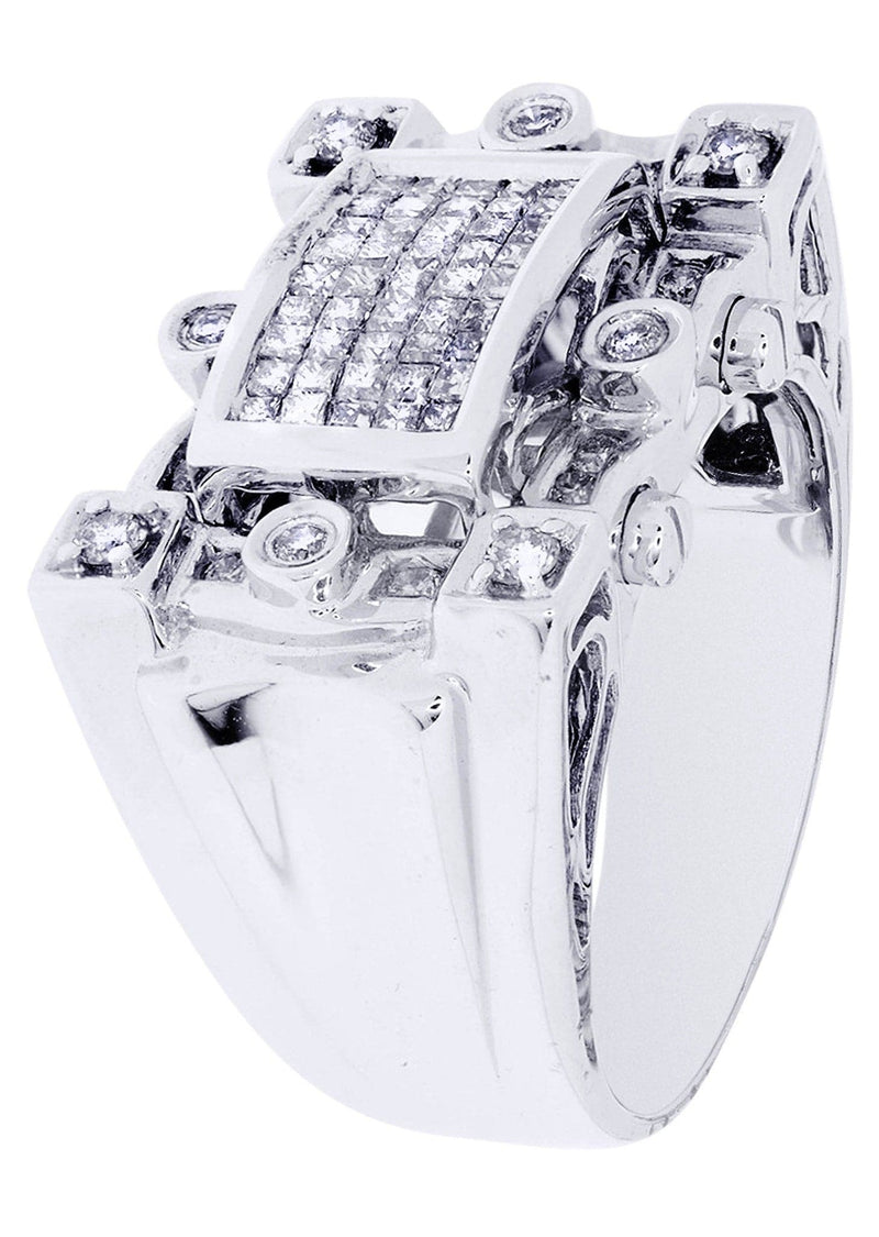 White Gold Mens Diamond Ring| 0.37 Carats| 13.7 Grams