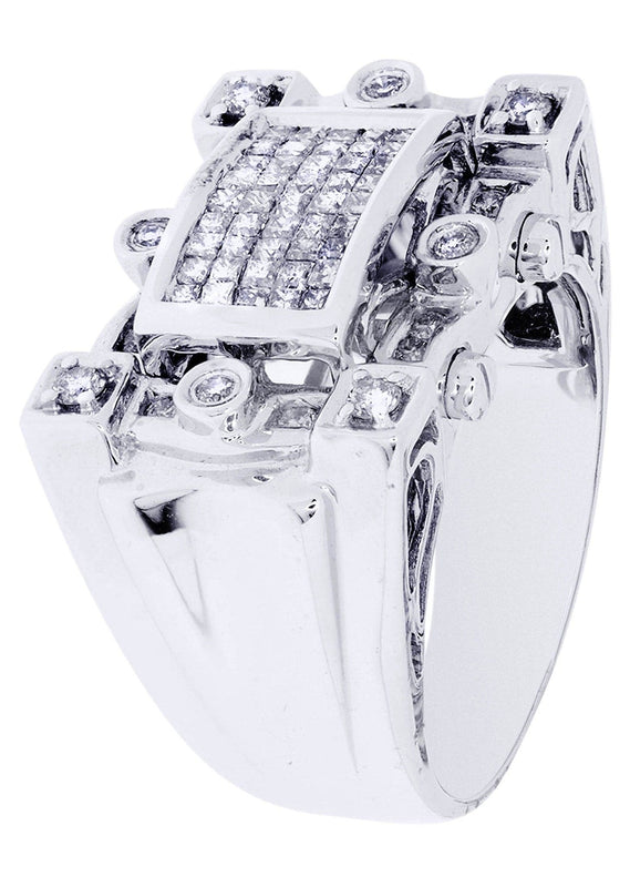 White Gold Mens Diamond Ring| 0.37 Carats| 13.7 Grams