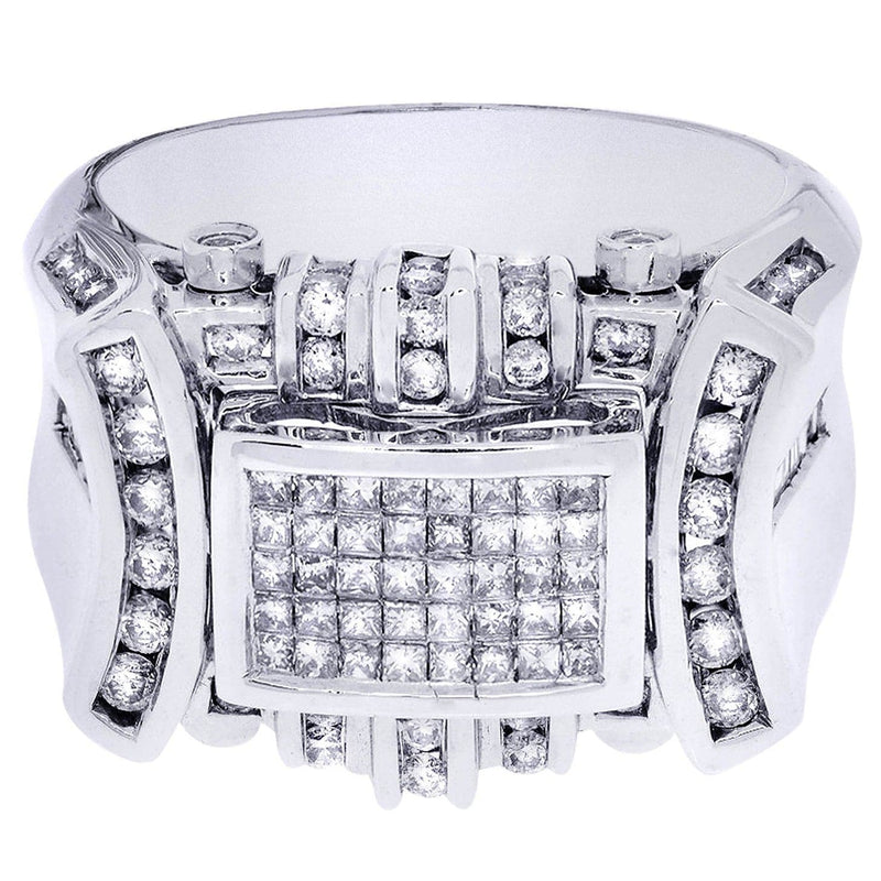 White Gold Mens Diamond Ring| 0.15 Carats| 15.75 Grams