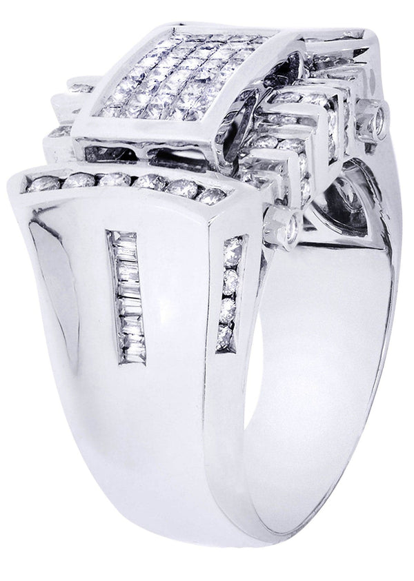 White Gold Mens Diamond Ring| 0.15 Carats| 15.75 Grams