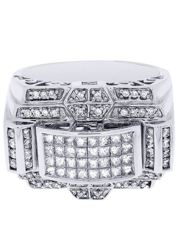 White Gold Mens Diamond Ring| 0.45 Carats| 16.78 Grams