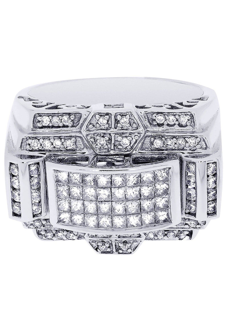 White Gold Mens Diamond Ring| 0.45 Carats| 16.78 Grams