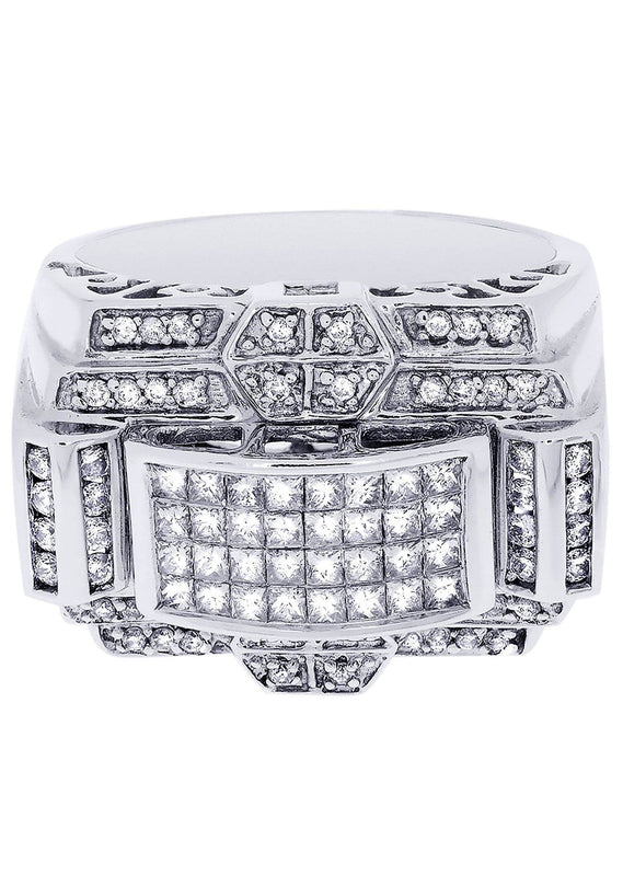 White Gold Mens Diamond Ring| 0.45 Carats| 16.78 Grams