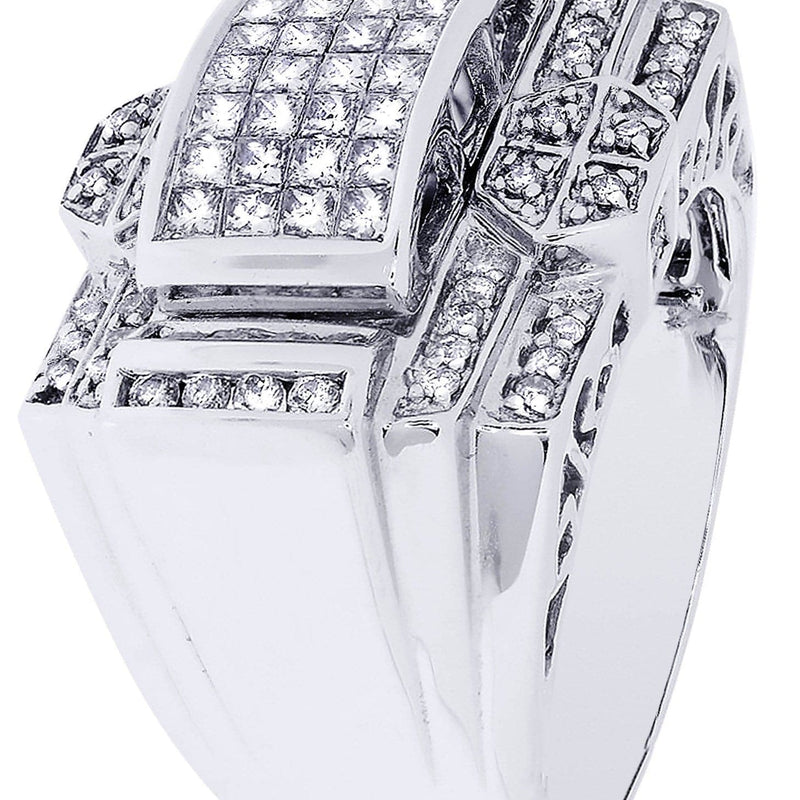 White Gold Mens Diamond Ring| 0.45 Carats| 16.78 Grams