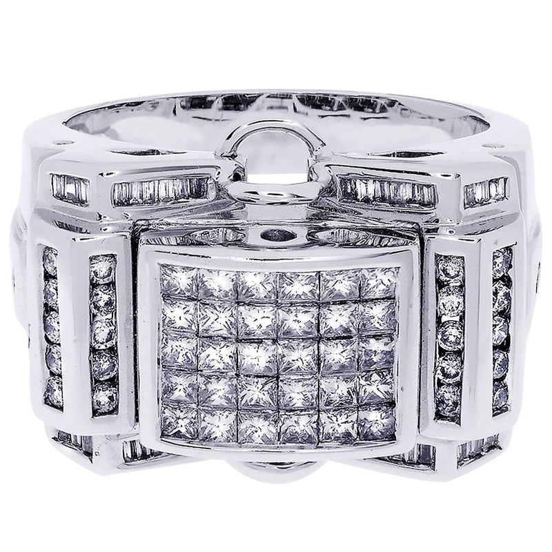 White Gold Mens Diamond Ring| 0.29 Carats| 16.25 Grams