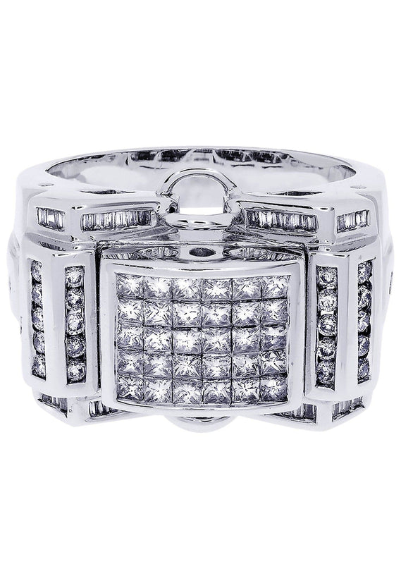 White Gold Mens Diamond Ring| 0.29 Carats| 16.25 Grams