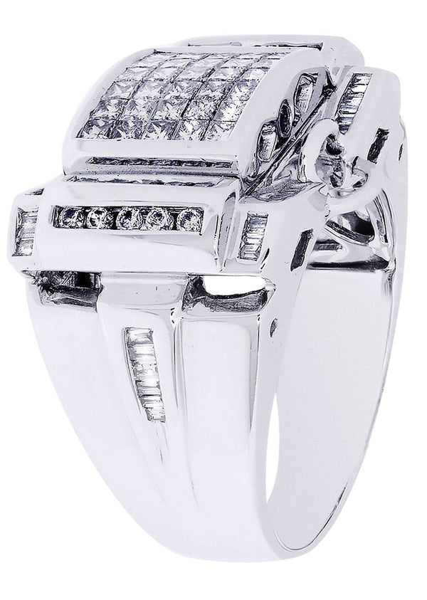 White Gold Mens Diamond Ring| 0.29 Carats| 16.25 Grams