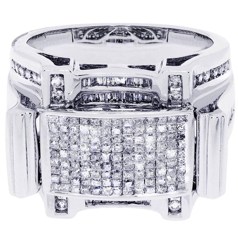 White Gold Mens Diamond Ring| 0.43 Carats| 17.78 Grams
