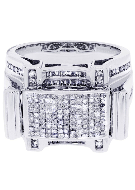 White Gold Mens Diamond Ring| 0.43 Carats| 17.78 Grams