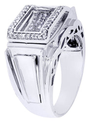 White Gold Mens Diamond Ring| 1.2 Carats| 13.75 Grams
