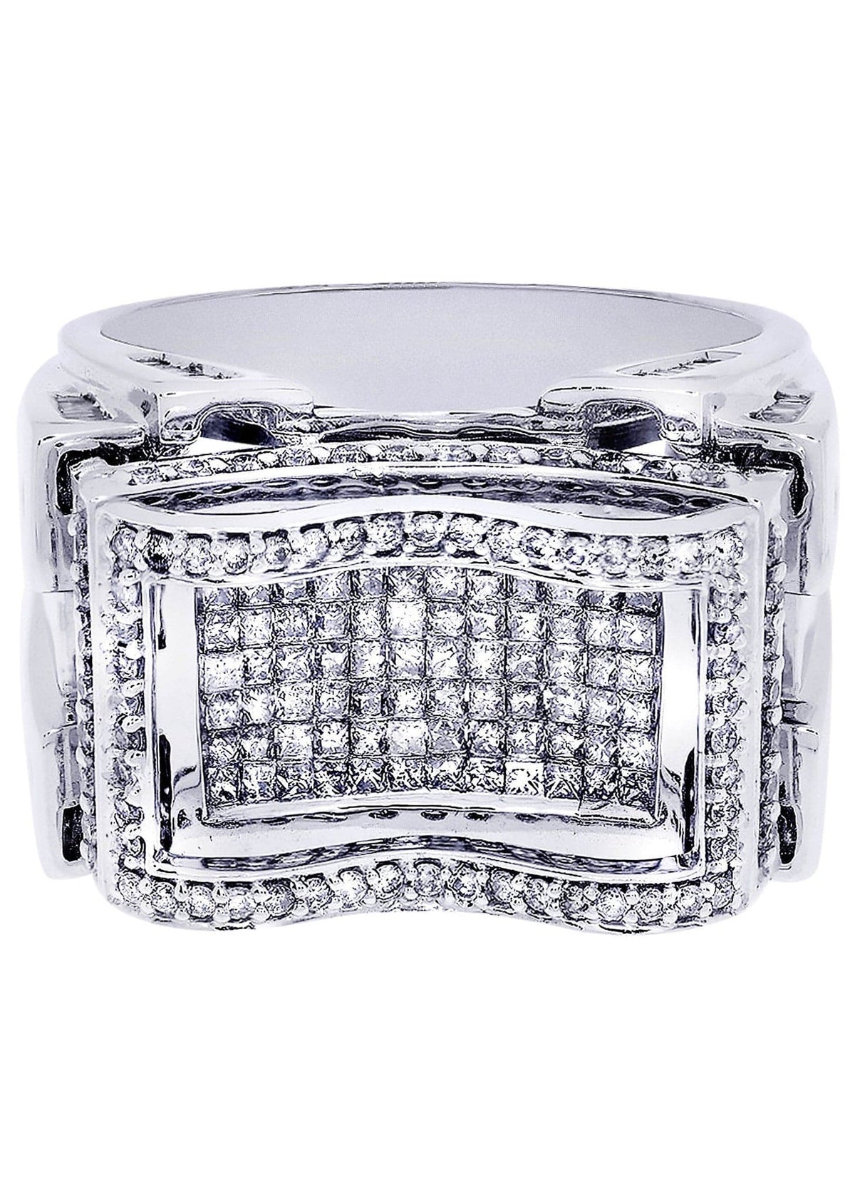 White Gold Mens Diamond Ring| 0.46 Carats| 17.2 Grams