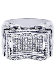White Gold Mens Diamond Ring| 0.46 Carats| 17.2 Grams