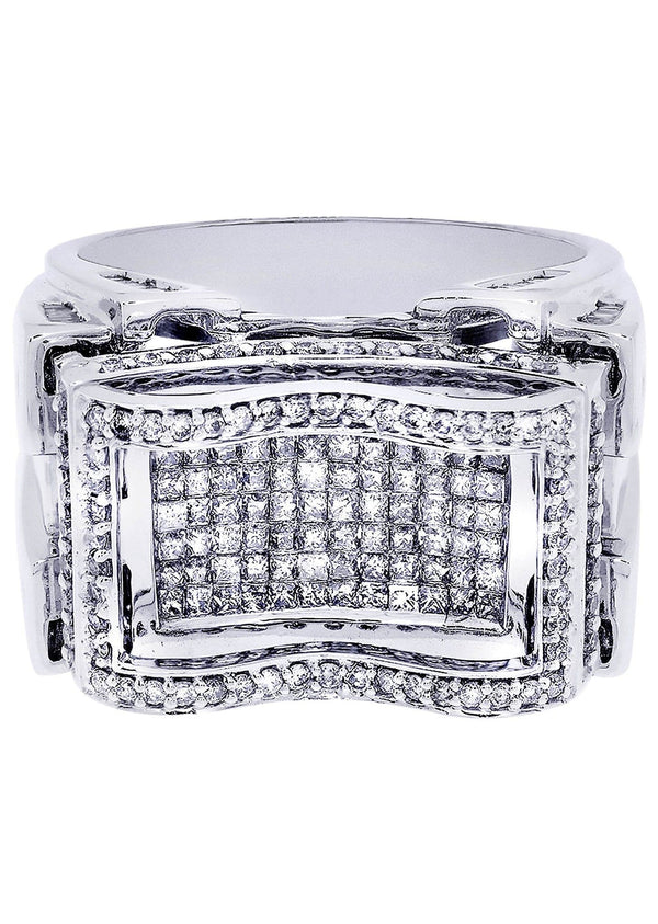 White Gold Mens Diamond Ring| 0.46 Carats| 17.2 Grams
