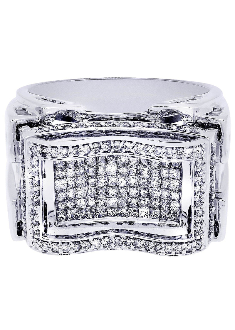 White Gold Mens Diamond Ring| 0.46 Carats| 17.2 Grams