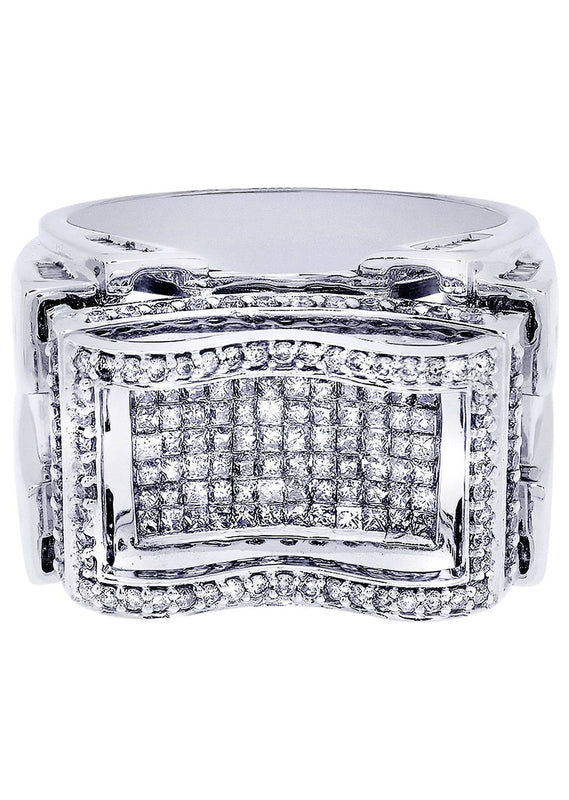 White Gold Mens Diamond Ring| 0.46 Carats| 17.2 Grams