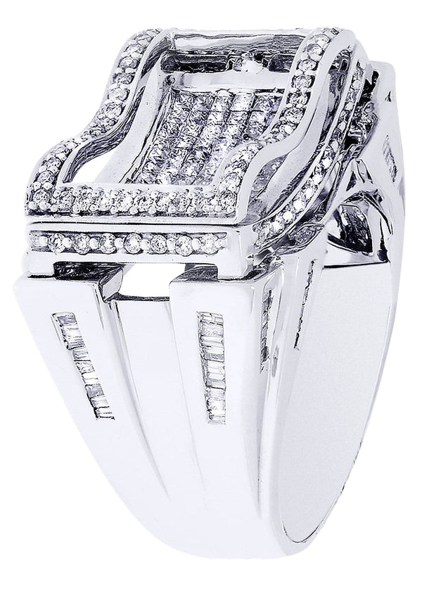 White Gold Mens Diamond Ring| 0.46 Carats| 17.2 Grams