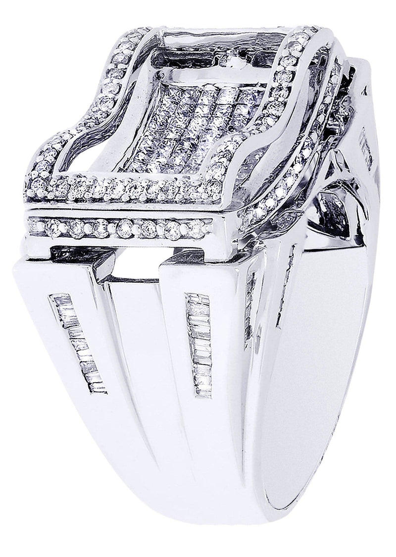 White Gold Mens Diamond Ring| 0.46 Carats| 17.2 Grams