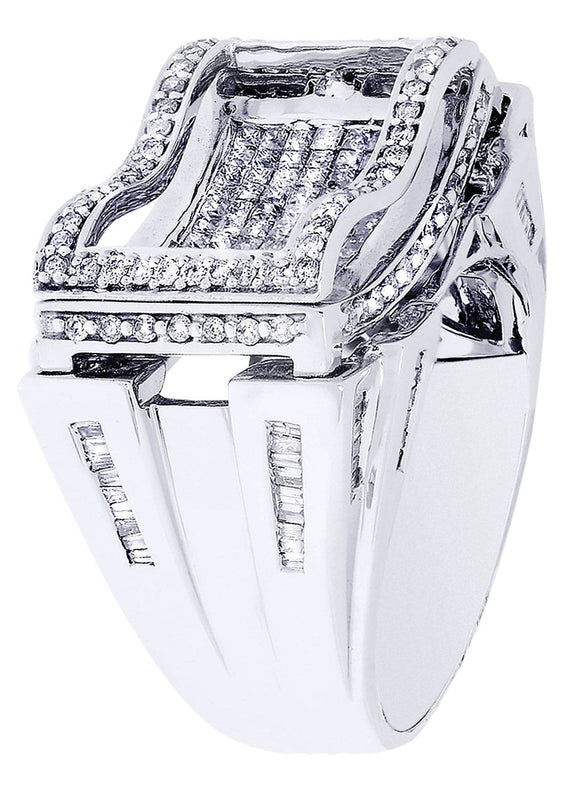 White Gold Mens Diamond Ring| 0.46 Carats| 17.2 Grams