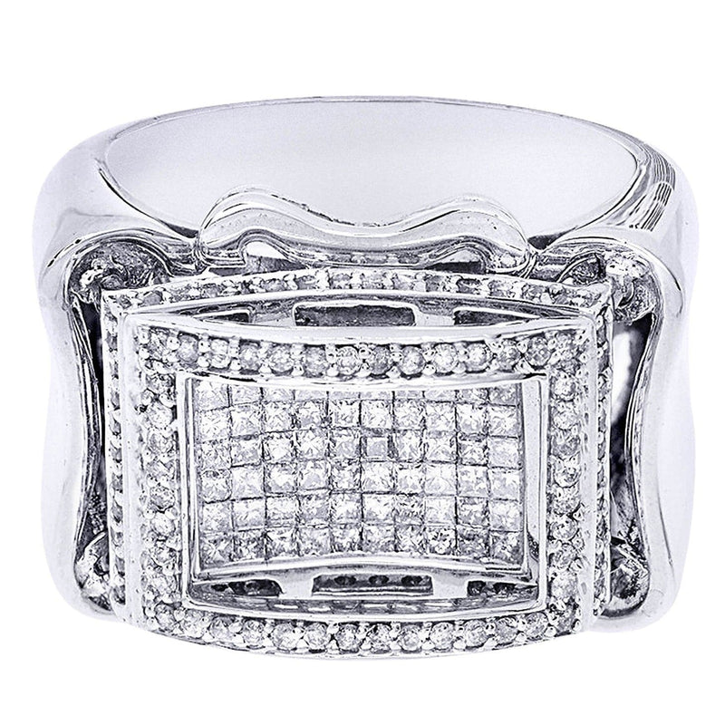 White Gold Mens Diamond Ring| 1.2 Carats| 18.26 Grams