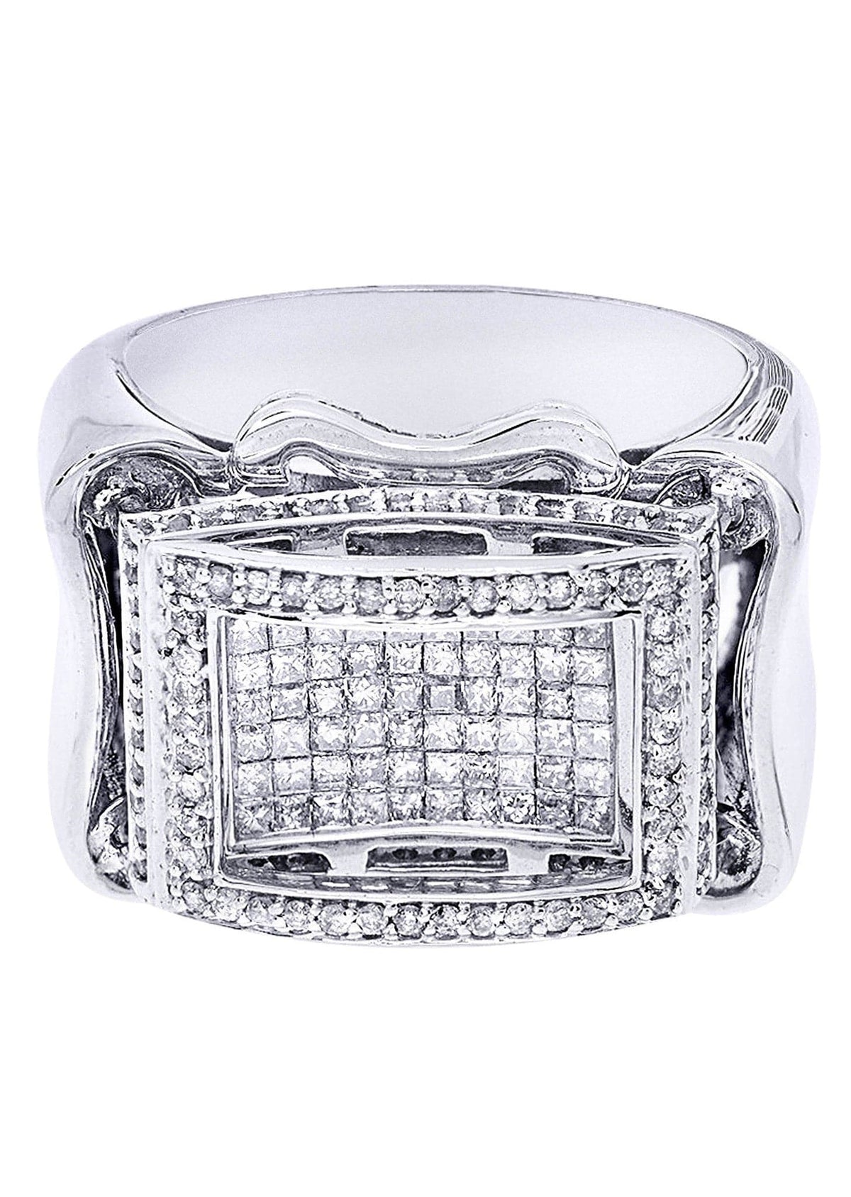 White Gold Mens Diamond Ring| 1.2 Carats| 18.26 Grams