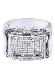 White Gold Mens Diamond Ring| 1.2 Carats| 18.26 Grams