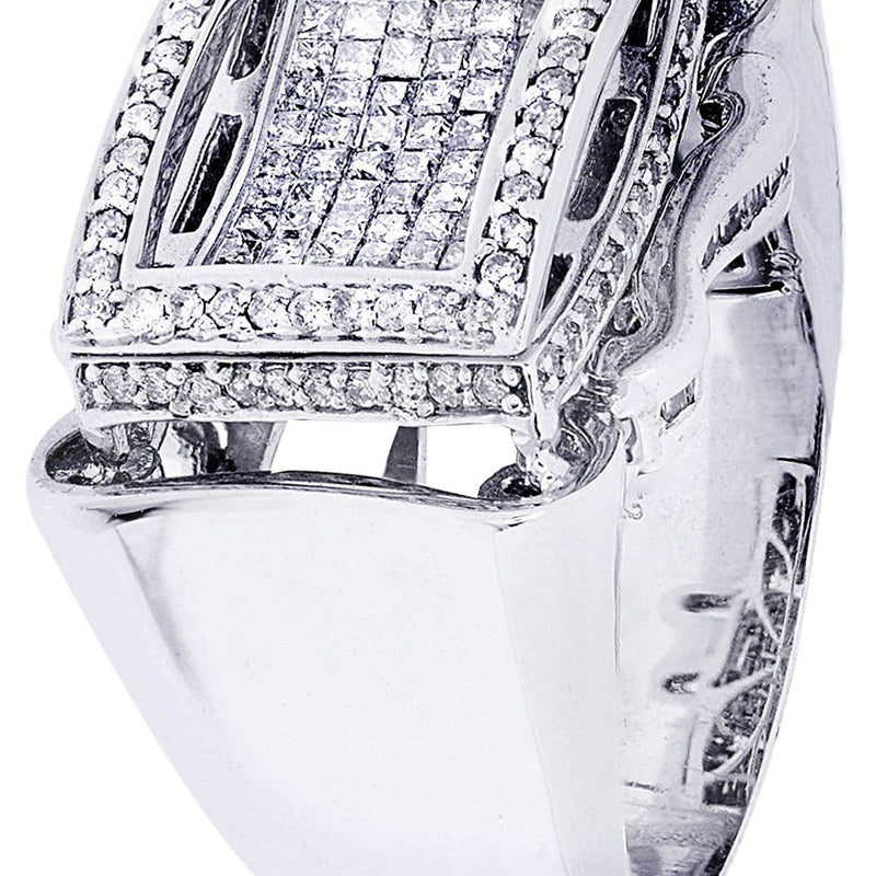 White Gold Mens Diamond Ring| 1.2 Carats| 18.26 Grams