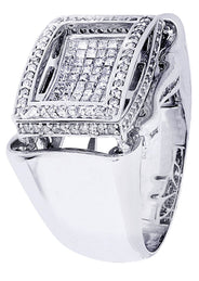 White Gold Mens Diamond Ring| 1.2 Carats| 18.26 Grams