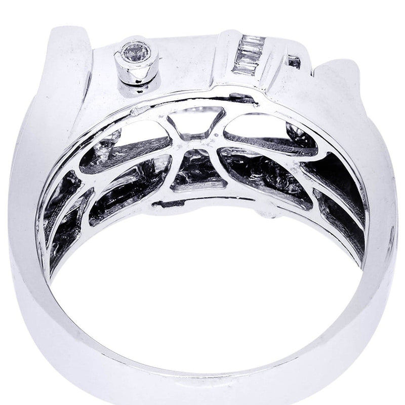 White Gold Mens Diamond Ring| 0.38 Carats| 12.77 Grams