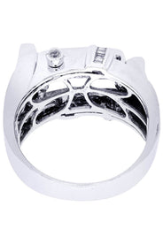 White Gold Mens Diamond Ring| 0.38 Carats| 12.77 Grams