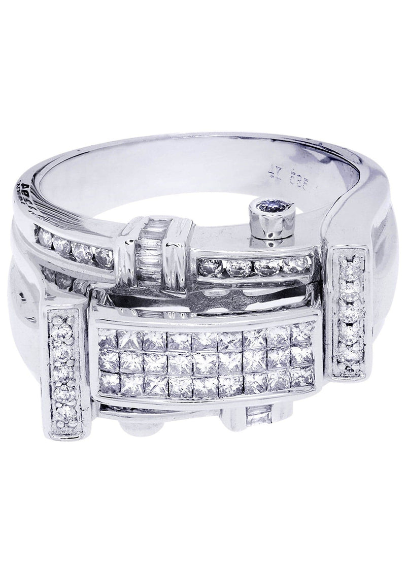 White Gold Mens Diamond Ring| 0.38 Carats| 12.77 Grams