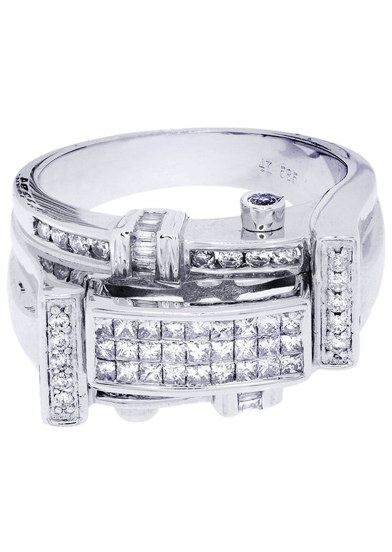 White Gold Mens Diamond Ring| 0.38 Carats| 12.77 Grams