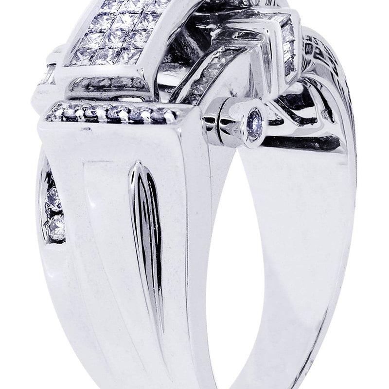 White Gold Mens Diamond Ring| 0.38 Carats| 12.77 Grams