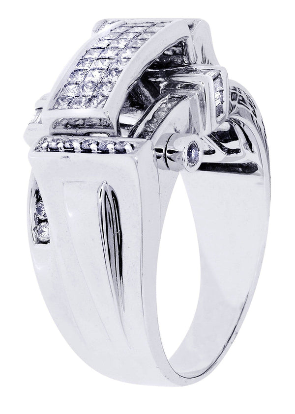 White Gold Mens Diamond Ring| 0.38 Carats| 12.77 Grams