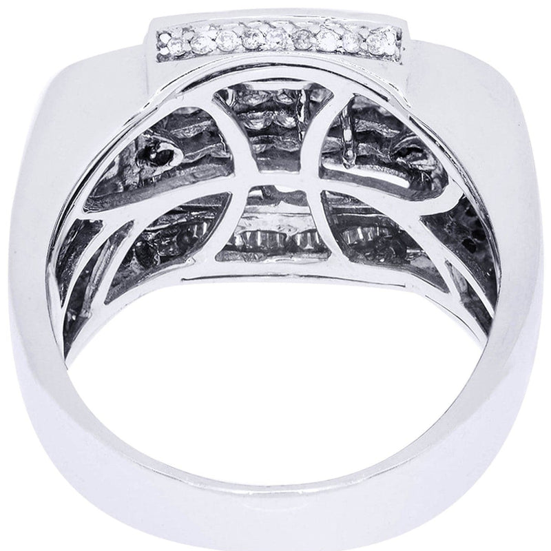 White Gold Mens Diamond Ring| 0.22 Carats| 14.17 Grams