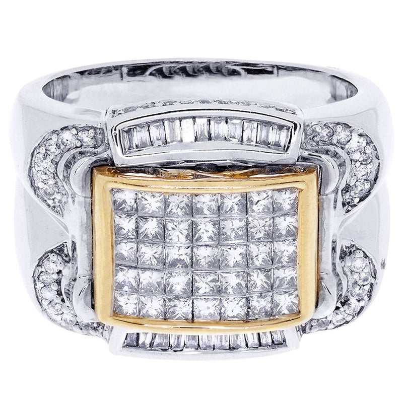 White Gold Mens Diamond Ring| 0.22 Carats| 14.17 Grams