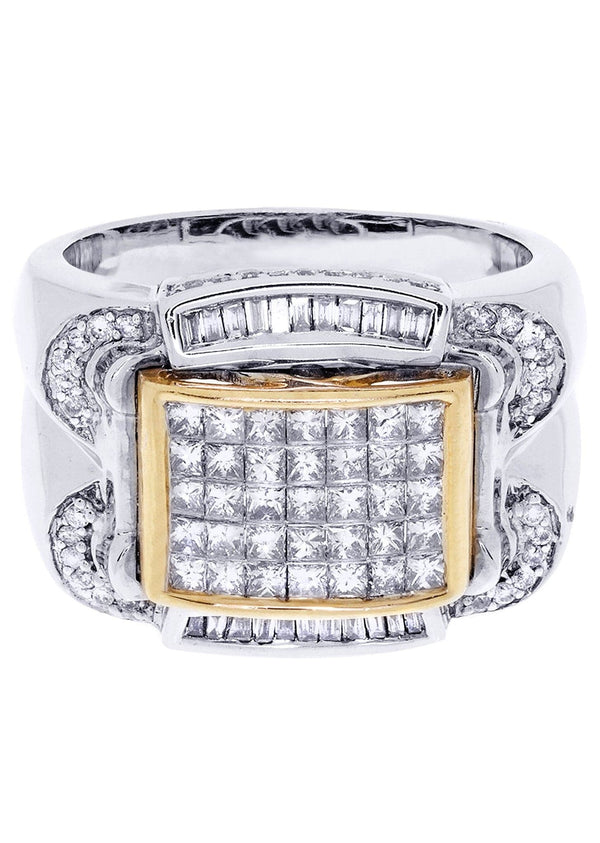 White Gold Mens Diamond Ring| 0.22 Carats| 14.17 Grams