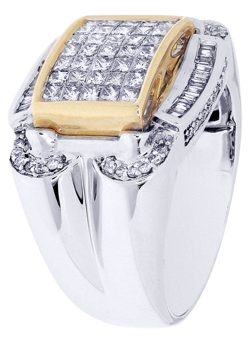 White Gold Mens Diamond Ring| 0.22 Carats| 14.17 Grams