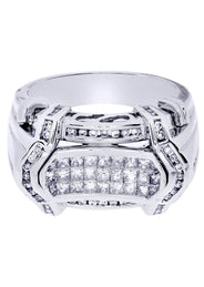 White Gold Mens Diamond Ring| 1.23 Carats| 14.28 Grams