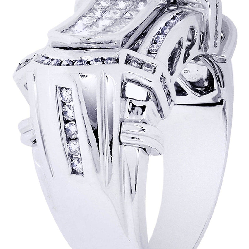 White Gold Mens Diamond Ring| 1.23 Carats| 14.28 Grams