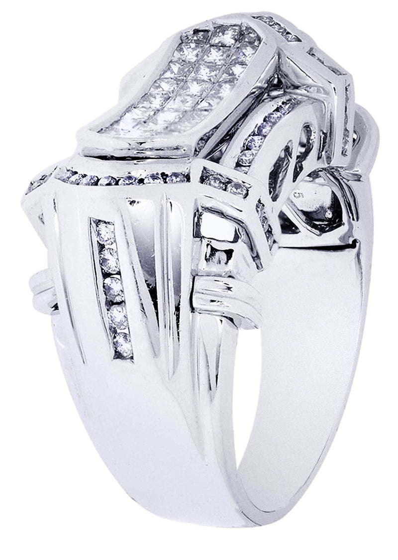 White Gold Mens Diamond Ring| 1.23 Carats| 14.28 Grams
