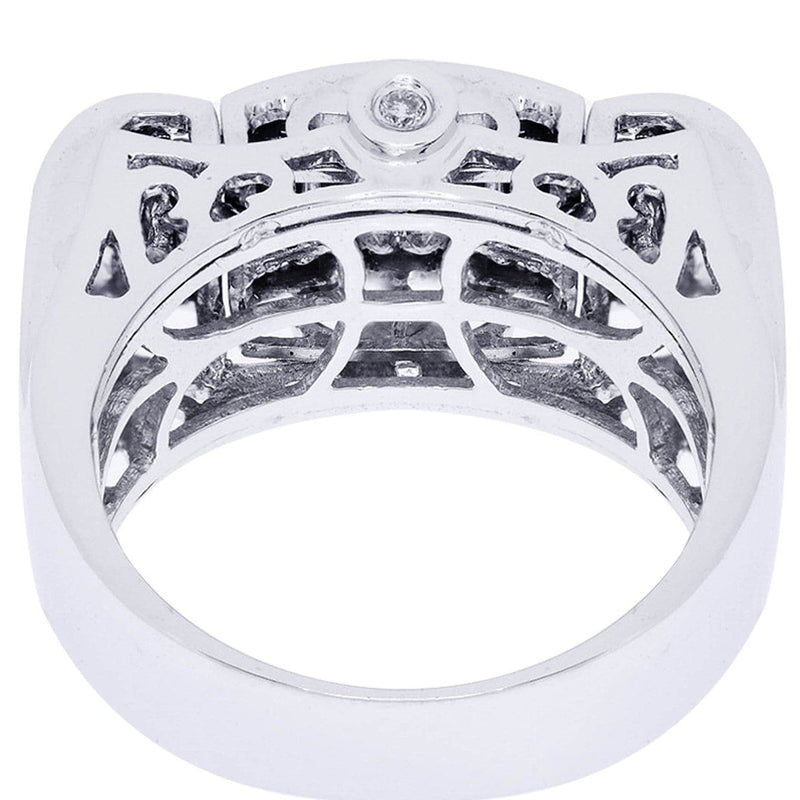 White Gold Mens Diamond Ring| 0.73 Carats| 12.18 Grams