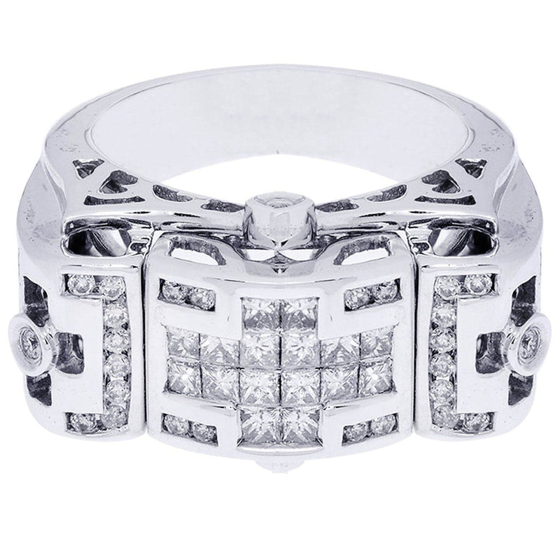 White Gold Mens Diamond Ring| 0.73 Carats| 12.18 Grams