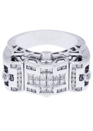 White Gold Mens Diamond Ring| 0.73 Carats| 12.18 Grams