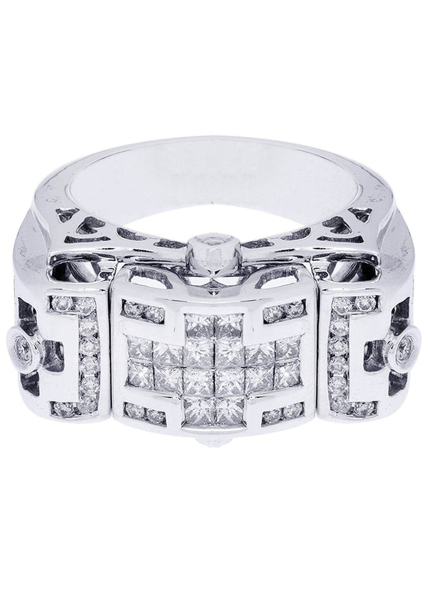 White Gold Mens Diamond Ring| 0.73 Carats| 12.18 Grams