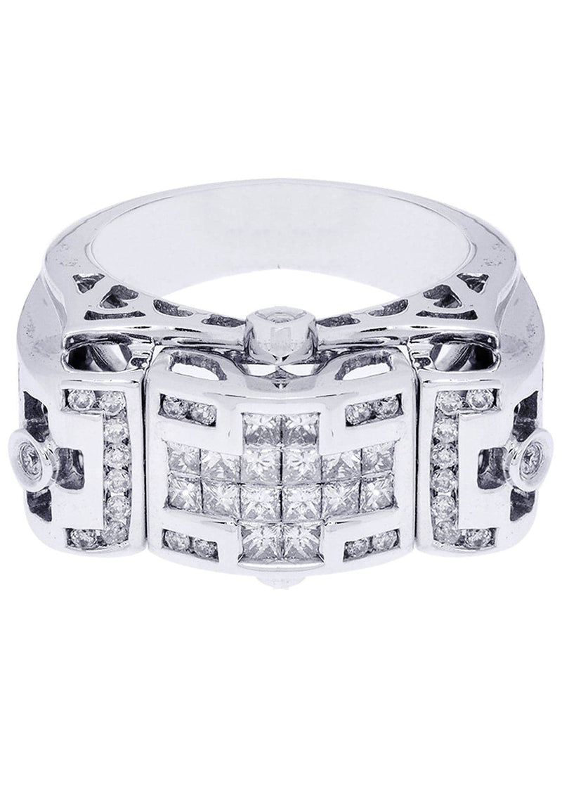 White Gold Mens Diamond Ring| 0.73 Carats| 12.18 Grams