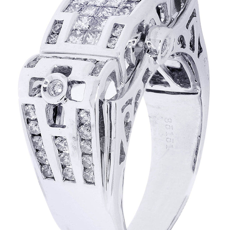 White Gold Mens Diamond Ring| 0.73 Carats| 12.18 Grams