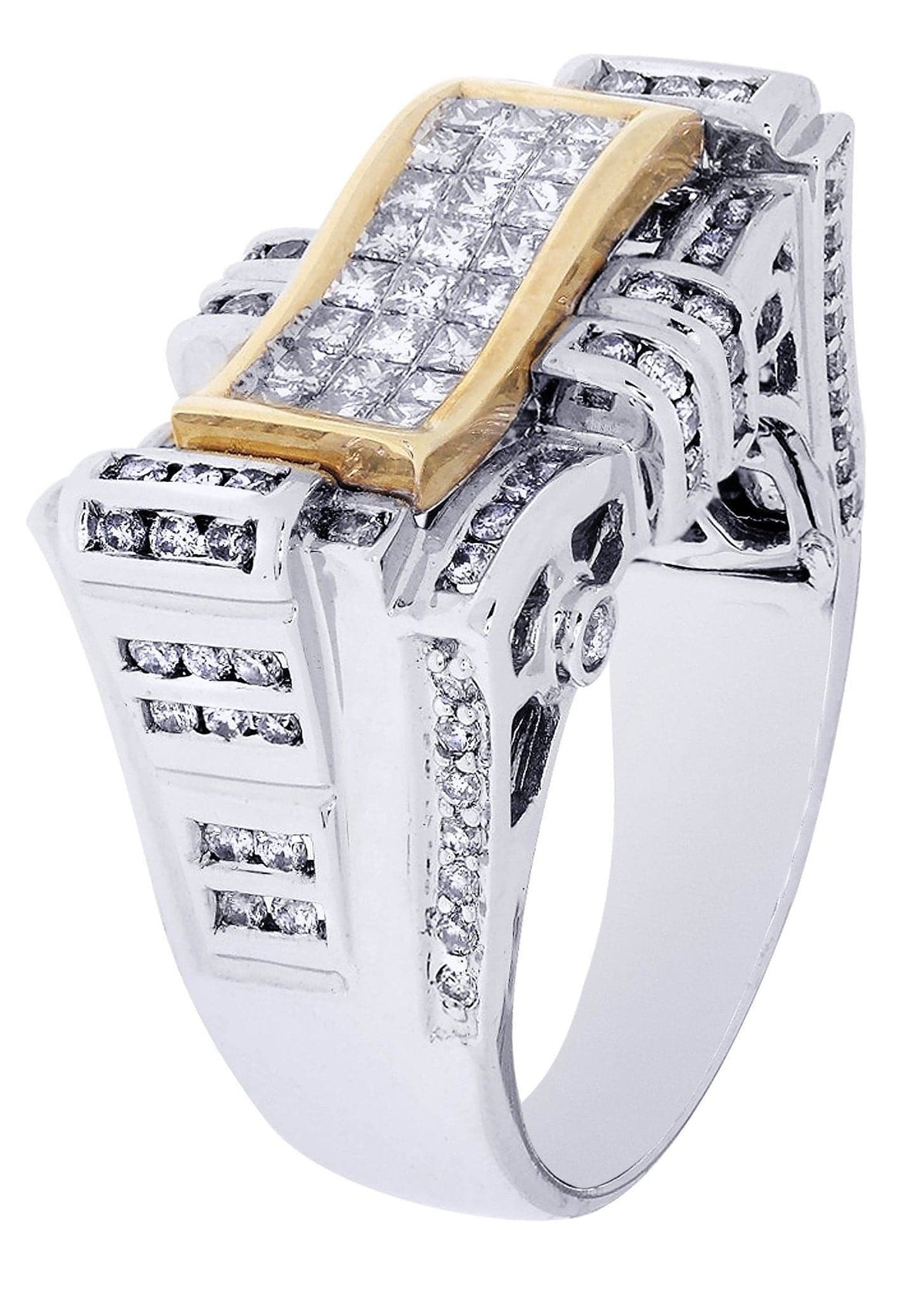 White Gold Mens Diamond Ring| 0.93 Carats| 12.04 Grams