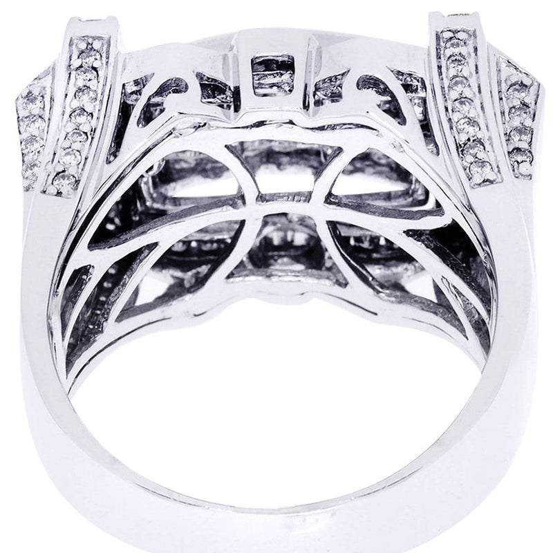 White Gold Mens Diamond Ring| 0.72 Carats| 16.76 Grams